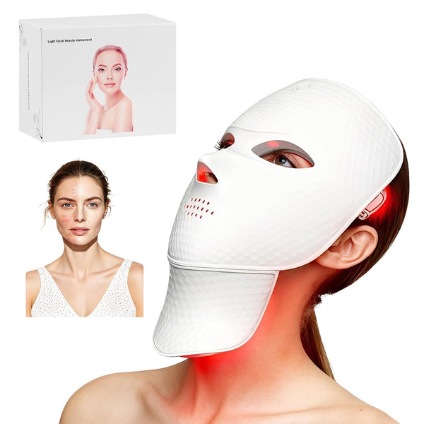 Red Light Therapy Mask Cordless 7-Spectrum 90 LED Type-C Rechargeable