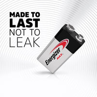 Energizer MAX Alkaline 9V Batteries, Pack of 3