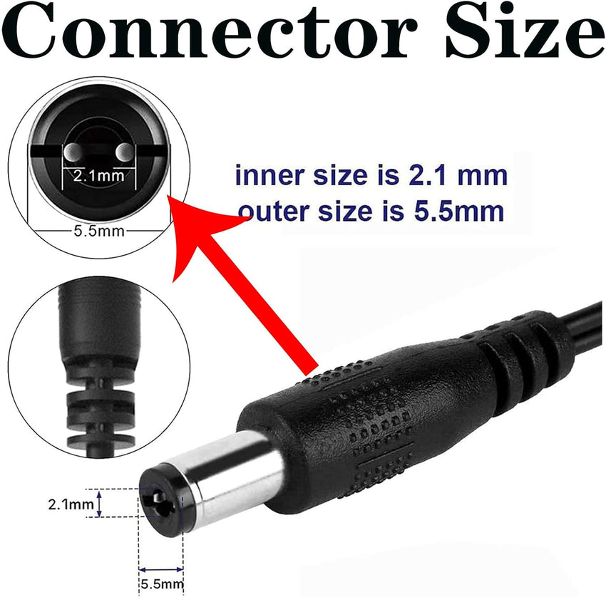 12V 2A Power Supply Adapter, AC to DC Power Supply Adapter, AC/DC Converter Adapter Driver Transformer, For LED Strip Lights, CCTV Camera, Router, Audio/Video etc