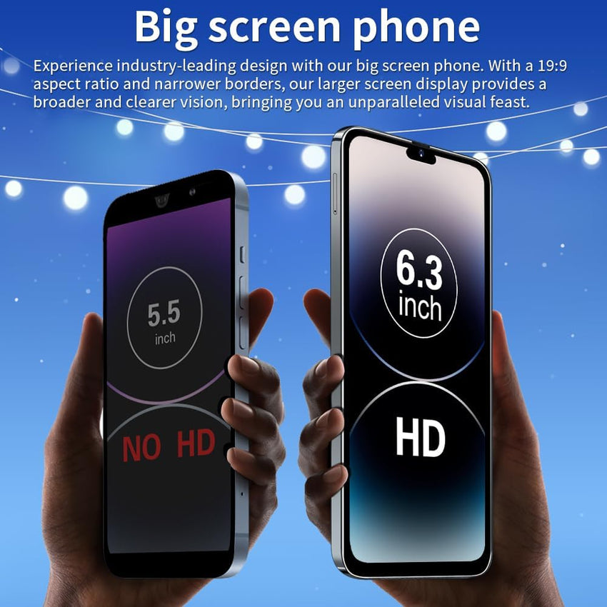 PrzTIk 6.3" HD Screen Cheap Smartphone, 16GB ROM (Expansion to 128GB), 4000mAh Large Battery, Dual SIM Dual Camera,Android 10.0,Support WIFI Bluetooth Face ID Mobile Phone (Purple)