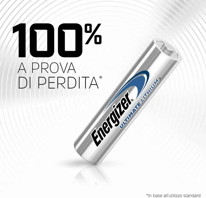 Energizer Ultimate Lithium AA Batteries (4 Pack) - World's Longest Lasting Double A Battery - Ideal For High Drain Devices - 100% Recyclable Plastic Free Packaging - 25 Year Shelf Life