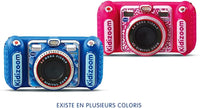 VTech - KidiZoom Duo DX Pink, 10-in-1 Digital Camera for Children, Photo, Selfie, Video, Colour Screen, MP3 Player, Audio Headphones, Gift for Children from 3 to 12 Years