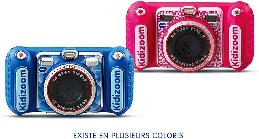 VTech - KidiZoom Duo DX Pink, 10-in-1 Digital Camera for Children, Photo, Selfie, Video, Colour Screen, MP3 Player, Audio Headphones, Gift for Children from 3 to 12 Years