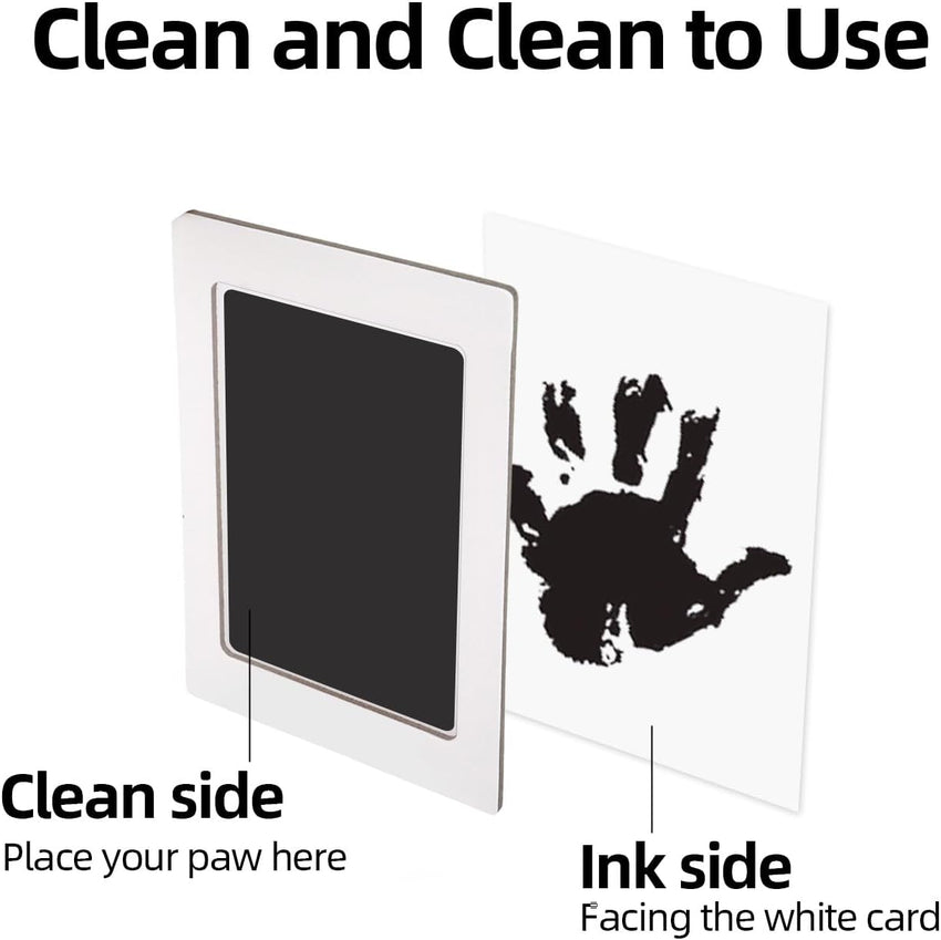 Baby Hand & Footprint Kit with Ink Pads, Photo Frames Ã¢ÂÂ Black