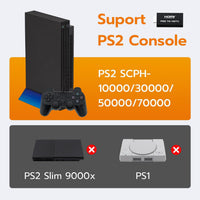 Mcbazel PS2 to HDMI Converter Adapter with 3.5mm Audio Output, HD Link Cable for PlayStation 2 ï¼Compatible with SCPH-1xxxx/3xxxx/5xxxx/7xxxx, Plug & Play for HDTV/Monitor â Not for SCPH-9000x