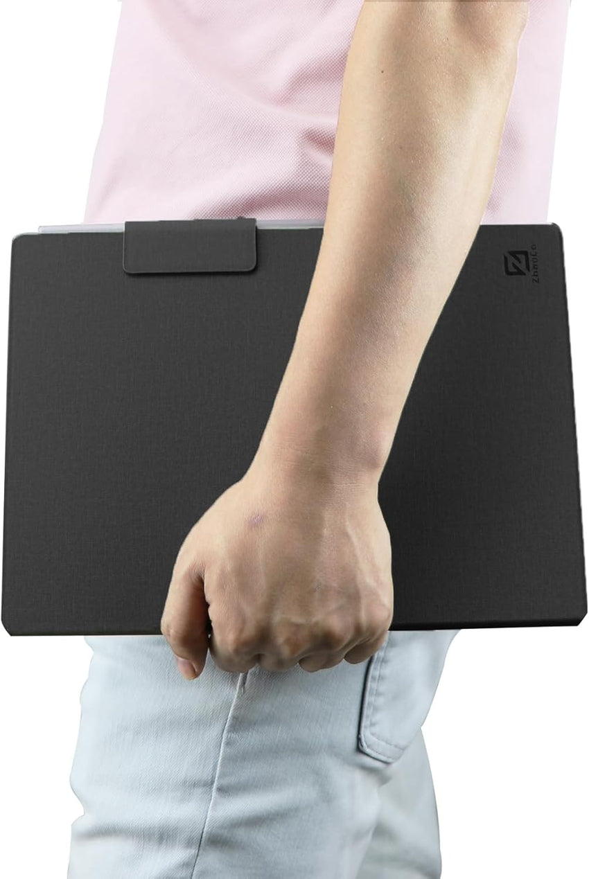 ZhaoCo Case for reMarkable Paper Pro Tablet 11.8 inch 2024, PU Leather Slim Lightweight Book Folio Stand Protective Magnetic Cover - Black