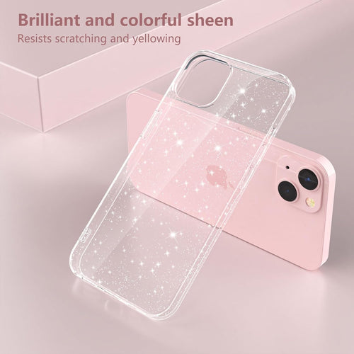 YIRSUR Glitter Clear Case Compatible with iPhone 15 Plus, Soft TPU Bumper Anti-Scratch Shockproof Transparent Sparkly for iPhone 15 Plus