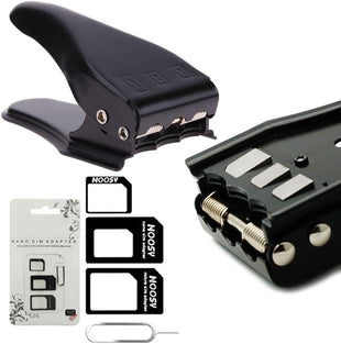 MMOBIEL Universal 3 in 1 / Standard Sim/Micro Sim/Nano Sim Card Cutter Compatible with iPhone Samsung Sony Huawei Motorola etc incl. 3 SIM Adapters + 1 SIM Card Eject Pin