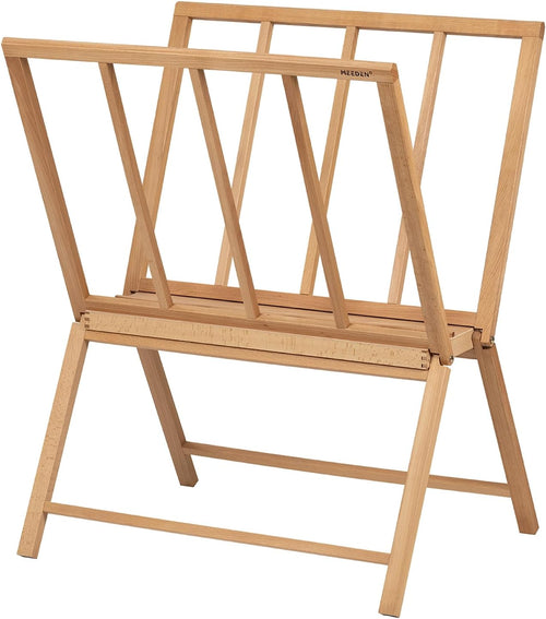 MEEDEN Folding Print Rack - Wooden Art Storage Rack - Artist Storage and Display Rack for Canvas, Art, Prints, Panels, Posters, Art Gallery Shows - Large