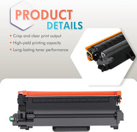 TN2510XL TN2510 TN-2510XL Toner Cartridge: Compatible for Brother TN-2510 TN 2510XL 2510 for Brother DCP-L2627DWE HL-L2400DWE DCP-L2665DW MFC-L2835DW DCP-L2660DW MFC-L2800DW With Chip (2 x Black)