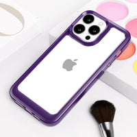 SharkProten Case for iPhone 13 Pro Mobile Phone Case Cover TPU PC Slim Shockproof Anti-Scratch Transparent Cell Phone Case for Girls Women Case Purple