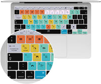 MMDW Ableton Live Shortcut Hotkeys Keyboard Cover A2179 Silicone Skin Keyboard Protector for MacBook Air 13 inch with Touch ID A2337 M1 Chip European Layout