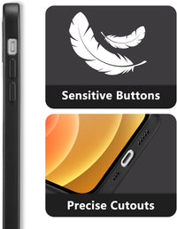 RALEAVO Floral Case for iPhone 12 Silicone Cute Cover for Women,Black