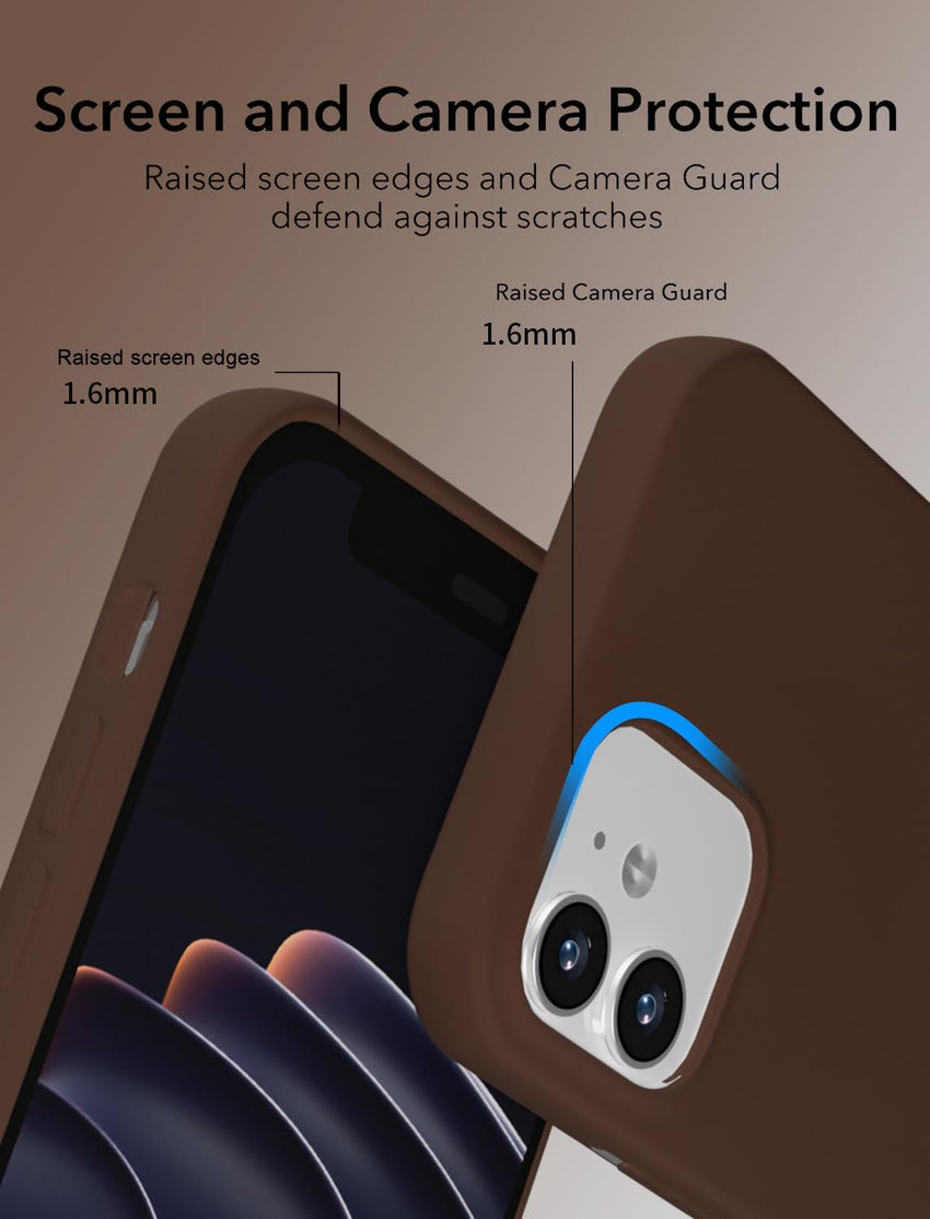 X-level for iPhone 12/12 Pro Case, Ultra Thin Soft TPU Bumper Matte Lightweight Anti-Scratch Flexible Gel Protective Case Cover Compatible with iPhone 12/12 Pro, Brown