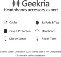 Geekria Headphone Carrying Case Hard Shell Travel Bag with Cable Storage for JBL Tune Series â Blue