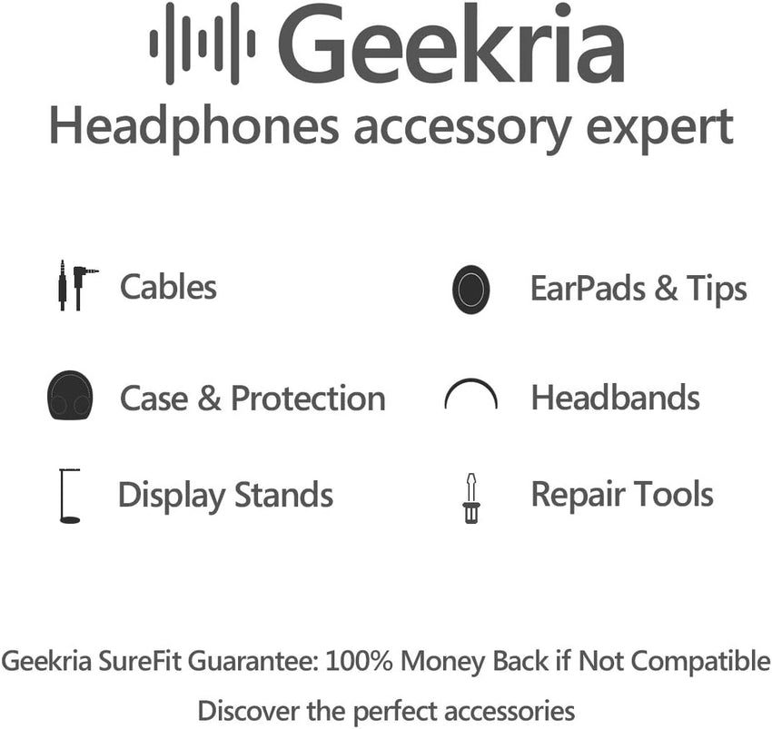 Geekria Headphone Carrying Case Hard Shell Travel Bag with Cable Storage for JBL Tune Series â Blue