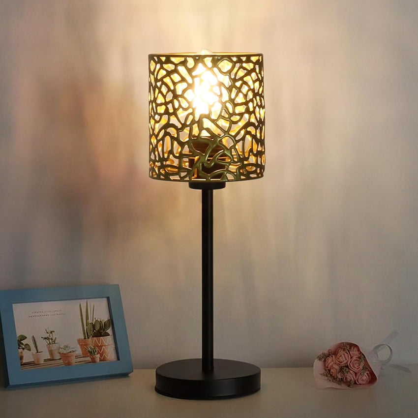 Decorative Metal Lamp Shade Industrial Geometric Pattern â Gold