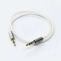 100cm(1.5ft) Silver plated Gold Plated Design 3.5mm Male to 2.5mm Male Car Auxiliary stereo Audio cable Cord headphone connect cable for Apple, Android Smartphone, Tablet and MP3 Player