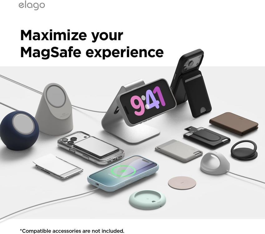 elago Magnetic Silicone Case Compatible with iPhone 17 Pro Case 6.3â - Compatible with MagSafe, Premium Liquid Silicone Material, Protective Cover, Shockproof, Slim Phone (Cobalt Blue)