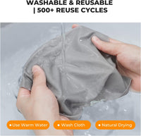 K&F CONCEPT Glasses Cleaning Cloth | Premium Microfiber Cleaning Cloths, Lens Cleaning Cloth for Camera Lenses, Eyeglasses, Screens, Cameras, Tablets -Washable, 6 Pack, 6 x 7 inches (15 x 18 cm)
