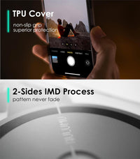 Aulumu A16 for iPhone 16 Pro Magnetic Thermal Case | IMD Technology | Compatible with Magsafe | Translucent Gray