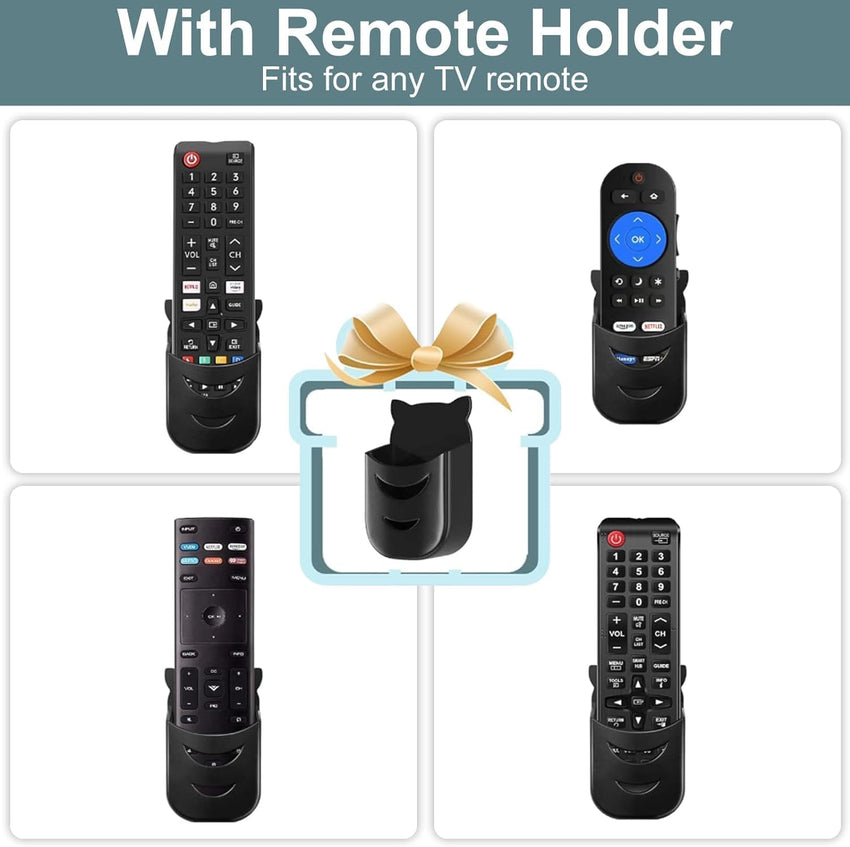 Universal TV Mounting Hardware Kit - M4, M5, M6, M8 Screws, Washers, Spacers for Most Wall Brackets, Mounts and Stands - Includes Remote Control Holder