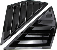 Rear Side Window Louvers Racing-Style ABS Quarter Panel Air Vents â Glossy Black Ford Focus MK3 (2012â2018)