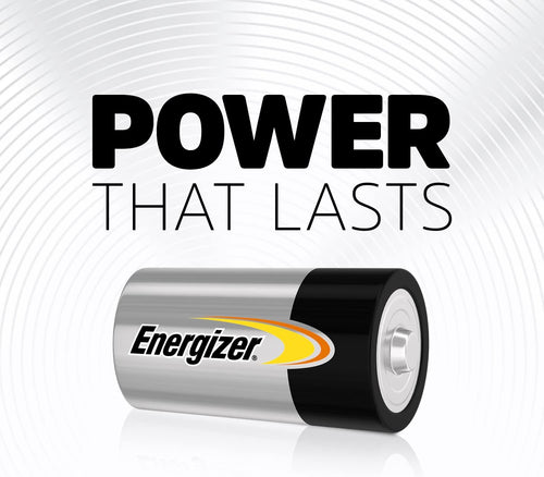 Energizer Alkaline Power - C Batteries (8 Pack) - 1.5V Battery - Long Lasting Power - Toys, Radios, Torches - 100% Recyclable Plastic Free Packaging - 7 Year Shelf Life [Amazon Exclusive]