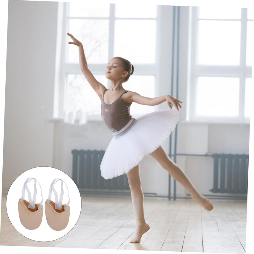 Half Sole Ballet Shoes for Women and Girls â Skin Colour Size S