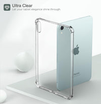 MoKo Clear Case for iPad mini (A17 Pro) 7th/6th Gen 2024/2021, Clear
