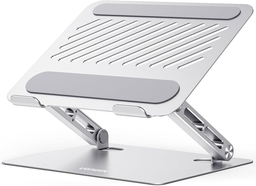UGREEN Laptop Stand, Adjustable Laptop Riser with Heat-Vent, Ergonomic Foldable Laptop Stand Compatible with MacBook Pro/Air, Surface Laptop, HP Notebook (10-17 inches)