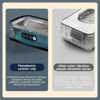 Ultrasonic Jewellery Cleaner 50kHz 650ml Stainless Tank 3 Modes Digital Timer â Silver