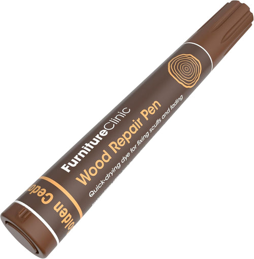 Furniture Clinic Wood Repair Pen Touch-Up Marker Quick-Dry Scratch Repair â Golden Cedar
