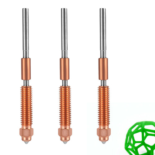 2x K1C Nozzle, 0.4mm 3D Printer Hard Steel Nozzle Replacement for Creality K1C Ender 3 V3 Ender 3 V3 Plus 3D Printer Parts Accessories (2pc)