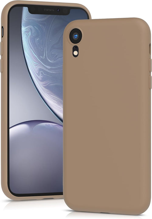 YATWIN Silicone Case for iPhone XR, Soft-Touch, Shockproof, DustProof, Antiskid Full Body Armour Phone Cover for Apple iPhone XR - Milk Tee