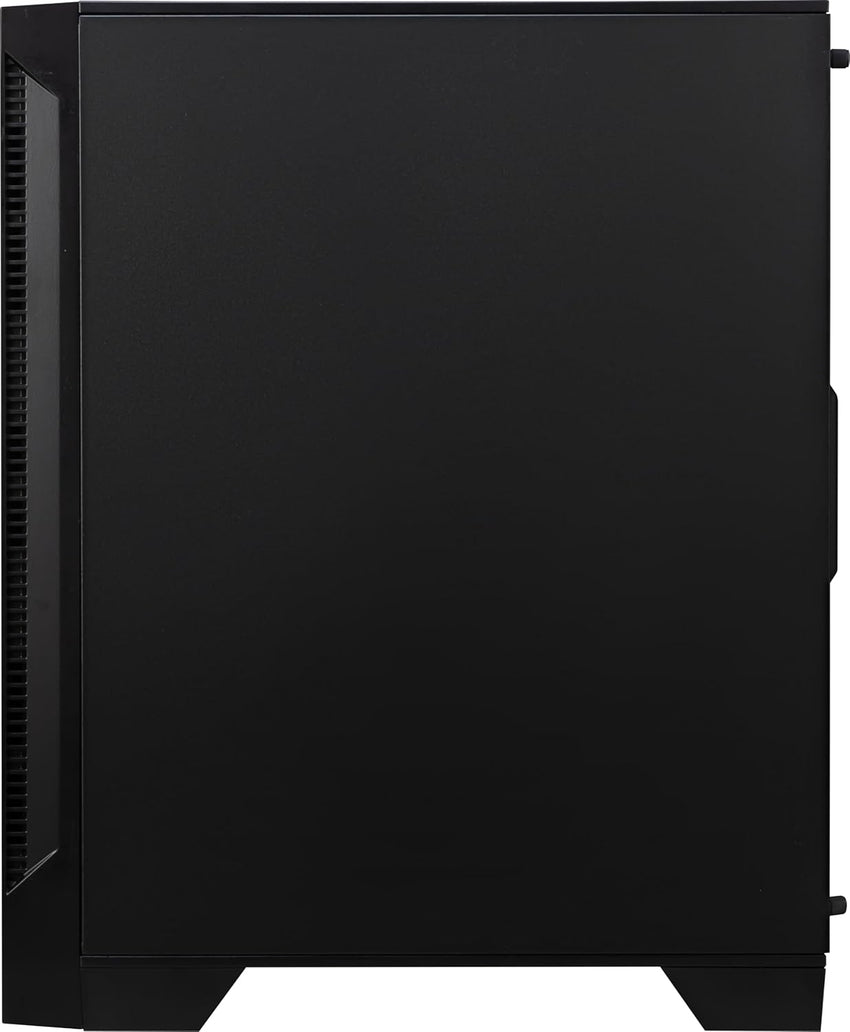 MSI Forge 120A Airflow mag cabinet with RGB window, Midi-Tower, ATX/Micro-ATX/Mini-ITX, USB 3.2, no source, 6 RGB fans installed, Black