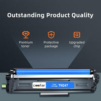 CSSTAR TN247 TN-243CMYK Toner Value Pack Replacement for Brother TN 247 TN243 Compatible for MFC-L3750CDW MFC-L3770CDW MFC-L3710CW DCP-L3550CDW DCP-L3510CDW HL-L3210CW HL-L3230CDW HL-L3270CDW (4-Pack)