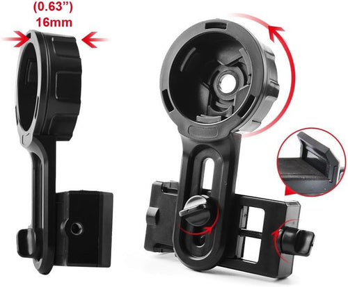 Gosky Telescope Phone Photo Adapter Universal Quick Aligned Cell Phone Digiscoping Adaptor Mount - Compatible with Binoculars Monocular Spotting Scope, Fit Almost All Brands of Smartphones