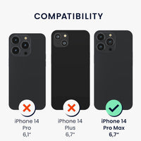 kwmobile Case for iPhone 14 Pro Max Case - Slim Soft TPU Silicone Cover - Works with Wireless Charging - Vivid Coral