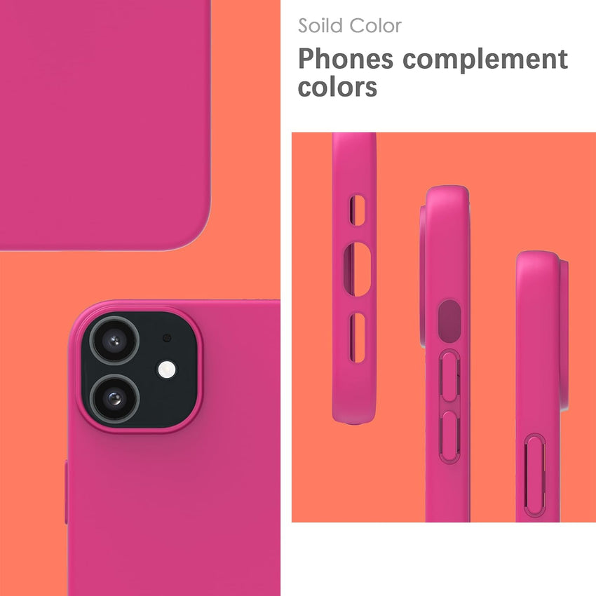 YATWIN Silicone Case for iPhone 11, Soft-Touch, Shockproof, DustProof, Antiskid Full Body Armour Phone Cover for Apple iPhone 11 - Magenta