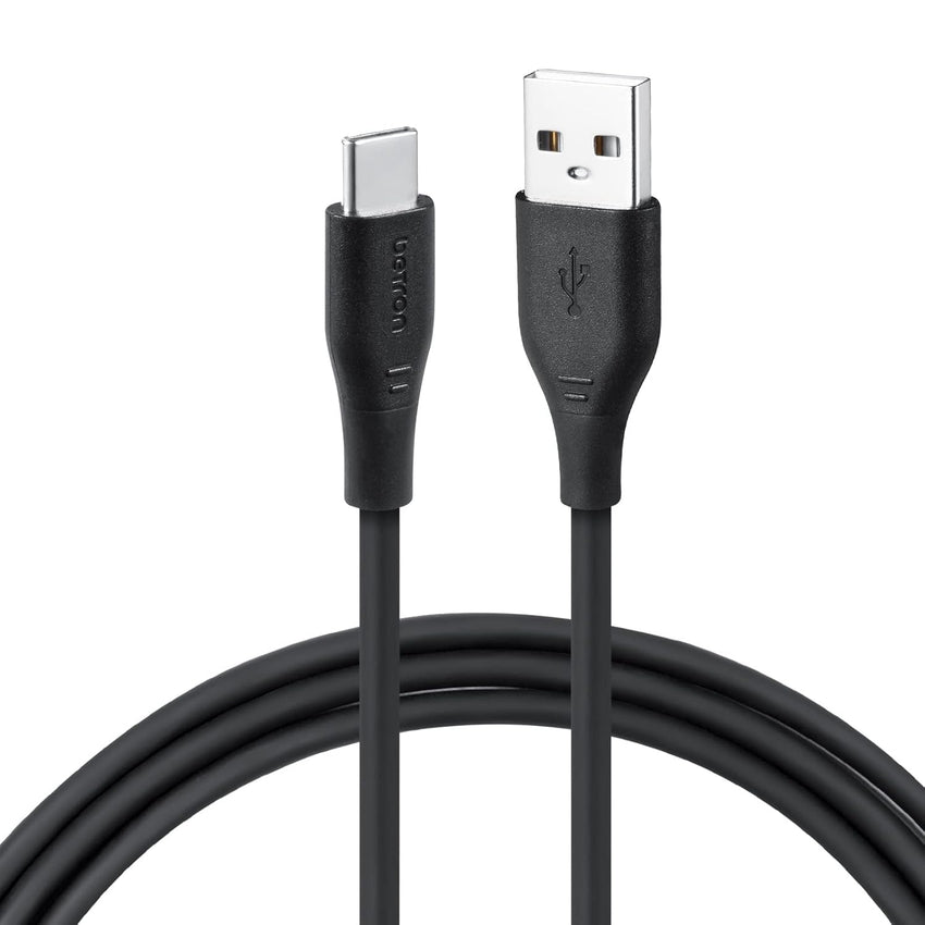 Betron USB C Charger Cable, 2 Metre, 3.1A, Fast, Compatible with iPhone, Samsung (Black)