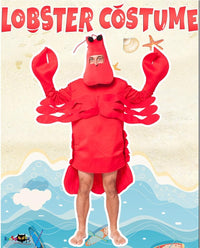 EraSpooky Adult Red Lobster Crab Mens Ladies Fancy Dress Costume One Size Animal