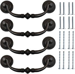 Kitchen Door Pull Handle Retro Design â Black