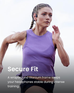 SHOKZ OpenRun Pro - Open-Ear Bluetooth Bone Conduction Sport Headphones (Renewed)