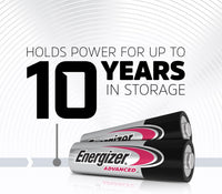 Energizer Advanced - AA Batteries (24 Pack) - Double A Battery 1.5V - Up To 100% Longer Lasting - Ideal for High-Drain Devices - 0% Plastic Packaging - 10 Year Shelf Life [Amazon Exclusive]