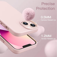 JETech Silicone Case for iPhone 13, Pink