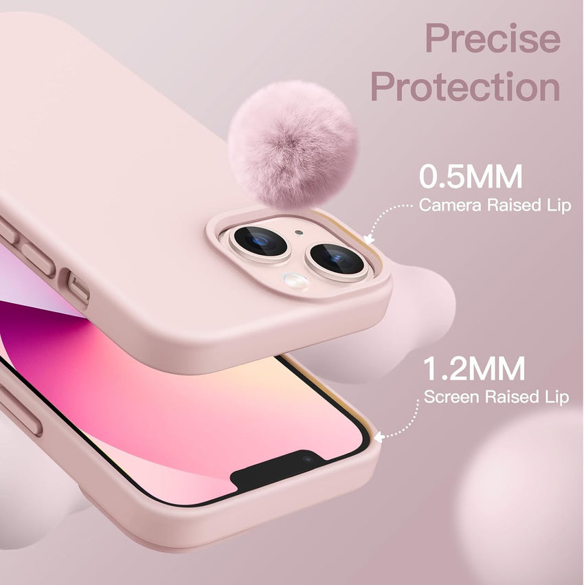 JETech Silicone Case for iPhone 13, Pink