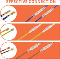 PotentForce Crimping Tool Set - 600pcs Crimp Connectors for 0.5-2.5mmÂ²/AWG 22-16 Wire, Suitable for 2.8mm, 4.8mm, 6.3mm Spade Connectors