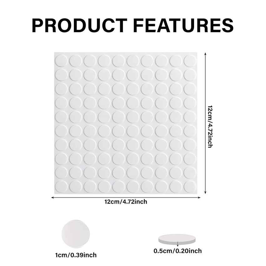 Removable Balloon Glue Dots Extra Strong Double-Sided Sticky Spots 600pc Removable Adhesive â Clear