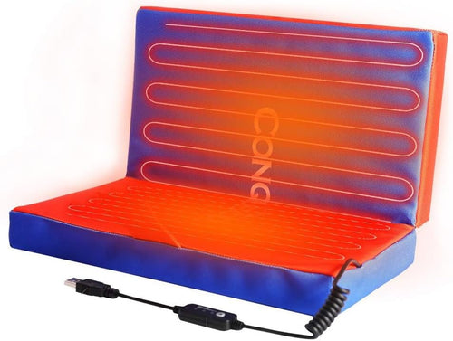 Electric Heated Seat Cushion with 3 Heat Settings for Camping & Outdoor Events Ã¢ÂÂ Black